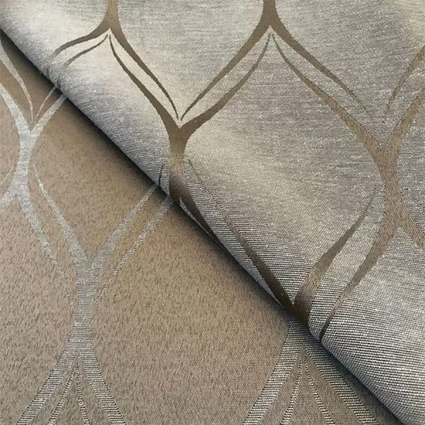 Tecido Jacquard Tradicional - Losango Cinza e Marrom - 2,80m de Largura